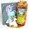 Einhorn-Pasta Geschenk-Set mit Einhorn-Servietten und kleinen Einhorn