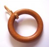 8 Stück Holz Ringe mit Faltenhaken Kirschbaum Ø 28 mm