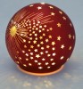 LED Deko-Kugel Spirit-Rot plus Timer ca.12 cm